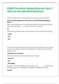 FDNY Fire Life & Safety Director Test 2 with correct detailed solutions