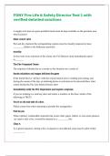 FDNY Fire Life & Safety Director Test 1 with verified detailed solutions