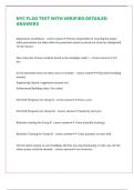 NYC FLSD TEST WITH VERIFIED DETAILED ANSWERS