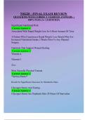 NR228 - FINAL EXAM REVIEW  QUESTIONS WITH CORRECT VERIFIED ANSWERS  &vert;  100&percnt; PASS &lpar;A&plus; CERTIFIED&rpar; 