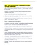 RADT 1010 COMPREHENSIVE EXAM QUESTIONS AND ANSWERS GRADED A&plus;