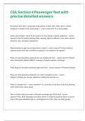 CDL Section 4 Passenger Test with precise detailed answers