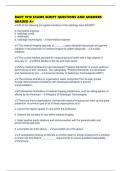 RADT 1010 EXAMS SCRIPT QUESTIONS AND ANSWERS GRADED A&plus;
