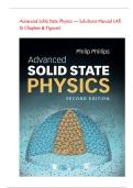 Advanced Solid State Physics &mdash; Solutions Manual &lpar;All 16 Chapters & Figures&rpar; &vert; latest edition&vert; Ace your exam&period;