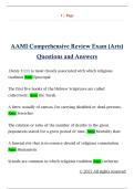 AAMI Comprehensive Review Exam &lpar;Arts&rpar;  Questions and Answers