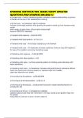 SPINNING CERTIFICATION EXAMS SCRIPT UPDATED QUESTIONS AND ANSWERS GRADED A&plus;