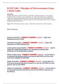 ECON 1100 &ndash; Principles of Microeconomics Exam  1 Study Guide 