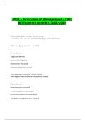  WGU - Principles of Management - C483 with correct answers 2025>2026