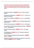 WGU D570 Cognitive Psychology Assessment Guide &lbrack;ACTUAL  EXAM&rsqb; LATEST VERSION &lbrack;QUESTIONS AND ANSWERS&rsqb; DETAILED AND  VERIFIED FOR GUARANTEED PASS- LATEST UPDATE GRADED A &lpar;BRAND  NEW&excl;&excl;&rpar;
