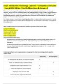 Edapt Information Technology Capstone &ndash; Complete Exam Guide  &vert; Latest 2026 Edition &vert; Verified Questions & Answers &vert; 