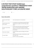 S-95 FDNY TEST STUDY GUIDE Exam comprehensive questions &vert; FREQUENTLY MOST TESTED QUESTIONS AND VERIFIED SOLUTIONS&sol;GET IT 100&percnt; ACCURATE&excl;&excl; 2025&excl;&excl;