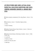 ATI PROCTORED MED SURG ACTUAL EXAM PAPER FULL SOLUTION QUESTIONS AND 100&percnt; VERIFIED ANSWERS GRADED A&plus; BRAND NEW 2026