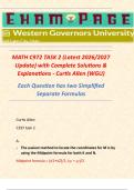 MATH C972 TASK 2 &lpar;Latest 2026&sol;2027 Update&rpar; with Complete Solutions & Explanations - Curtis Allen &lpar;WGU&rpar; Each Question has two Simplified Separate Formulas 