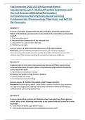 Fall Semester 2025 &vert; ATI RN Concept-Based Assessment Level 1 &vert; Verified Practice Questions with Correct Answers & Detailed Rationales &vert; Comprehensive Nursing Study Guide Covering Fundamentals&comma; Pharmacology&comma; Med-Surg&comma; and NCLEX RN Concepts