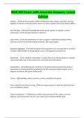 NUR 442 Exam with Accurate Answers&period; Latest Edition