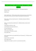 NUR 442 Exam with Accurate Answers&period; Latest Edition