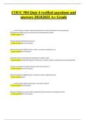 COUC 504 Quiz 4 &ndash; Verified Questions and Answers 2024&sol;2025 &lpar;A&plus; Grade&rpar;