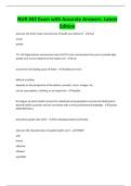 NUR 442 Exam with Accurate Answers&period; Latest Edition