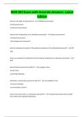 NUR 442 Exam with Accurate Answers&period; Latest Edition