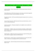 NUR 442 Exam with Accurate Answers&period; Latest Edition