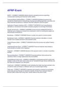 APRP-Exam &vert; Questions with 100&percnt; Correct Answers &vert; Verified