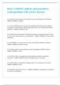 Basic COMSEC policies and procedures exam questions with correct answers