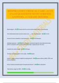 RESPIRATORY CRITICAL CARE -ACCS EXAM QUESTIONS WITH VERIFIED ANSWERS&period; A&plus; GRADE 2025&sol;2026&period;