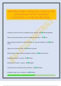 RESPIRATORY CRITICAL CARE EXAM QUESTIONS WITH VERIFIED ANSWERS&period; A&plus; GRADE 2025&sol;2026&period;