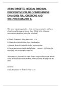 ATI RN TARGETED MEDICAL SURGICAL PERIOPERATIVE ONLINE COMPREHENSIVE EXAM 2026 FULL QUESTIONS AND SOLUTIONS GRADED A&plus;