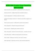 NURS 2063 Practice Exam Questions with Answers