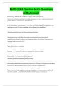 NURS 2063 Practice Exam Questions with Answers