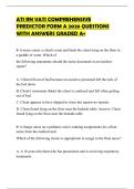 ATI RN VATI COMPREHENSIVE PREDICTOR FORM A 2026 QUESTIONS WITH ANSWERS GRADED A&plus;