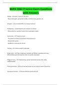 NURS 2063 Practice Exam Questions with Answers
