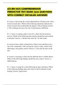 ATI RN VATI COMPREHENSIVE PREDICTOR TEST BANK 2026 QUESTIONS WITH CORRECT DETAILED ANSWERS