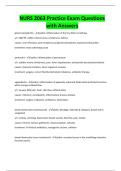 NURS 2063 Practice Exam Questions with Answers
