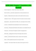 NURS 2063 Chapter 2 Questions with Answers