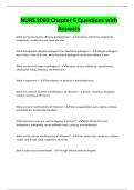 NURS 2063 Chapter 5 Questions with Answers