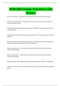NURS 2063 Chapter 8 Questions with Answers