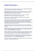 ETSU PCC2 Exam 1 Questions & Answers Solved 100&percnt; Correct&excl;&excl;