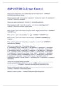 A&P 2 ETSU Dr&period;Brown Exam 4 Questions & Answers Solved 100&percnt; Correct&excl;&excl;