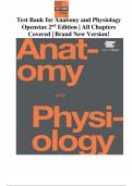 Test Bank for Anatomy and Physiology &ndash; OpenStax 2nd Edition&period;&vert;All chapters covered&comma; complete duide&period;&vert;Graded A&plus;&period;