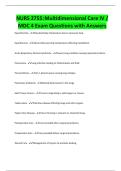 NURS 2755&colon;Multidimensional Care IV &sol; MDC 4 Exam Questions with Answers