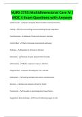 NURS 2755&colon;Multidimensional Care IV &sol; MDC 4 Exam Questions with Answers