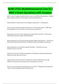 NURS 2755&colon;Multidimensional Care IV &sol; MDC 4 Exam Questions with Answers