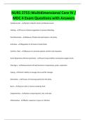NURS 2755&colon;Multidimensional Care IV &sol; MDC 4 Exam Questions with Answers