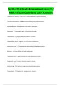 NURS 2755&colon;Multidimensional Care IV &sol; MDC 4 Exam Questions with Answers
