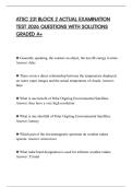 ATSC 231 BLOCK 2 ACTUAL EXAMINATION TEST 2026 QUESTIONS WITH SOLUTIONS GRADED A&plus;
