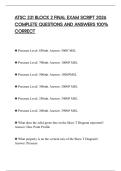 ATSC 231 BLOCK 2 FINAL EXAM SCRIPT 2026 COMPLETE QUESTIONS AND ANSWERS 100&percnt; CORRECT