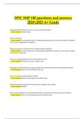 EPIC IMP 100 Exam &ndash; Verified Questions and Answers &lpar;Actual Latest A&plus; Grade 2024&sol;2025&rpar;