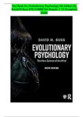 Test Bank for Evolutionary Psychology 6th Edition by David M Buss 9781138088184 Chapter 1-13 &vert; Complete Guide A&plus;